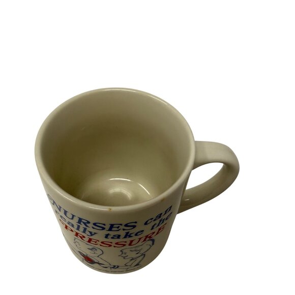 Vintage 1992 "Nurses Can Really Take The Pressure Off" Coffee Mug, Nurse Gift - Picture 4 of 6